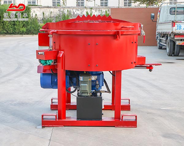 small 500 liters refractory concrete pan mixer