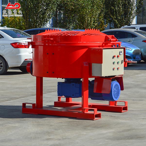 500KG mobile wheels refractory pan mixer