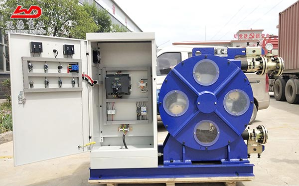 Heavy duty hose peristaltic pumps for concrete