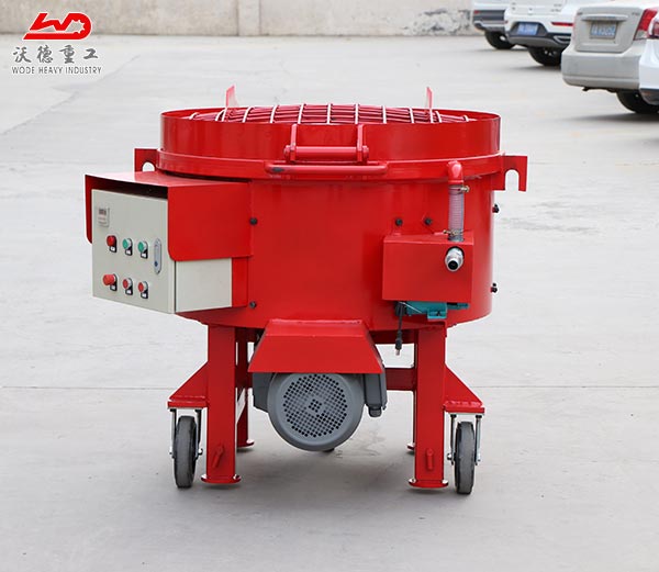 250kg Refractory mobile movable mortar pan mixer