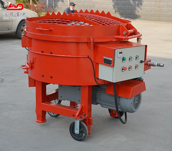 250kg forced action  mobile refractory pan mixer