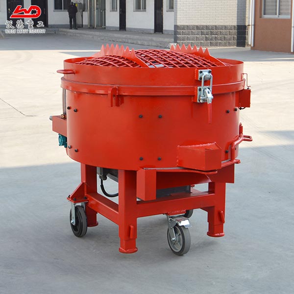 250kg portable mobile castable pan mixer for refractory