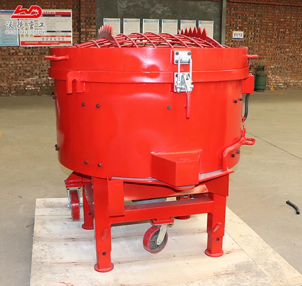250kg refractory concrete pan mixer mobile wheels pan mixer