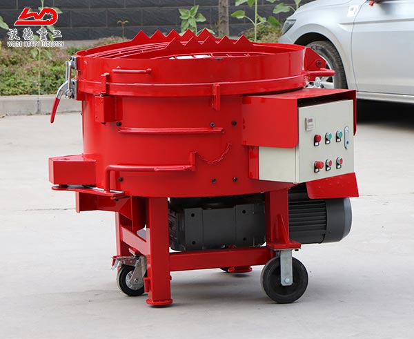 250kg refractory mixer pan mixer concrete mobile