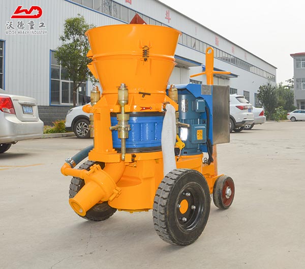 gunning machine for refractory cement