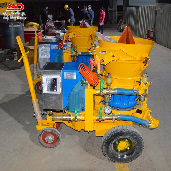 refractory dry shotcrete machine application