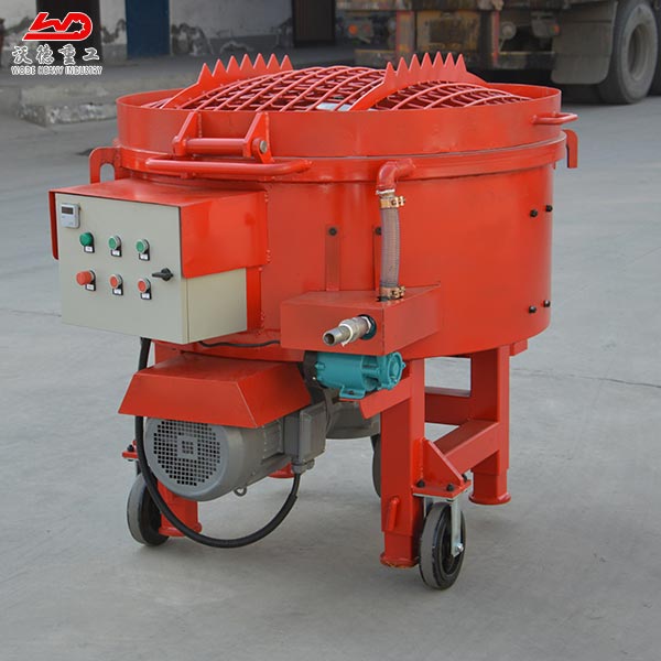 castable refractory concrete pan mixer