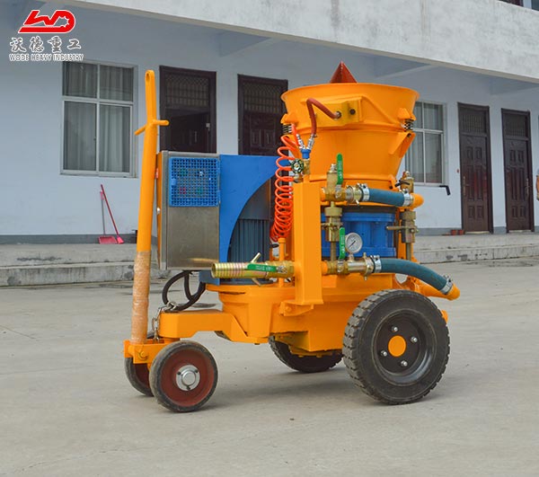 refractory gunite machine equipment in steel plant