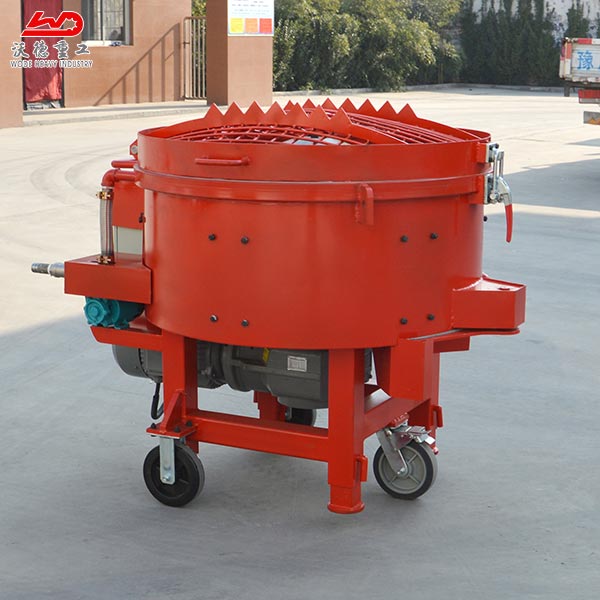 High intensive portable customised castable refractory pan mixer