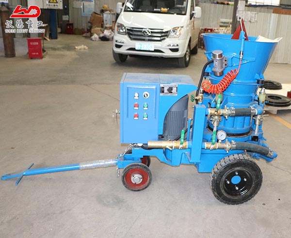 Portable mobile  refractory spraying gunite machine