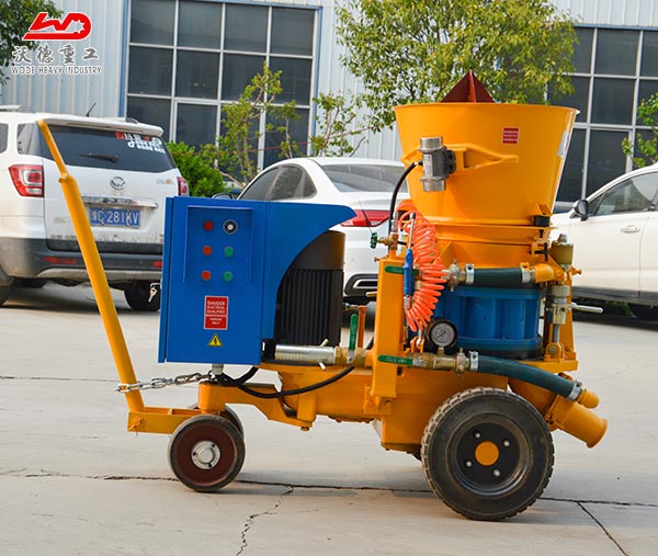 Variable Output  dry gunning machine for refractory concrete