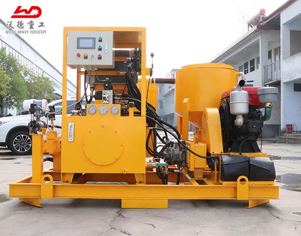 cement grouting pump mixing and agitator machine