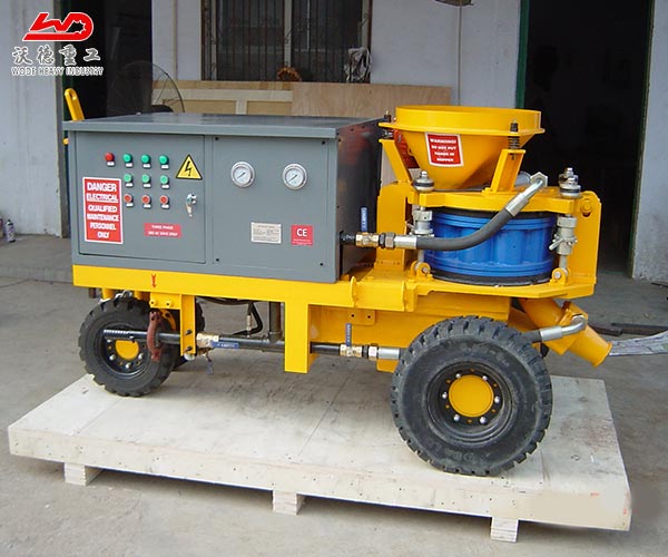 shotcrete machine wet concrete spray