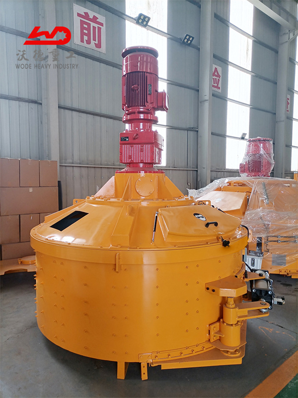 self loading planetary concrete mixer with lift and hopper