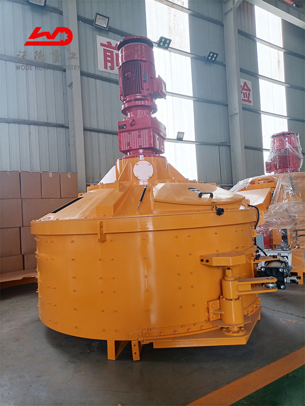 self loading planetary concrete mixer with lift and hopper