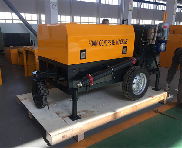 foam concrete machine with pump