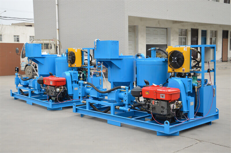 compaction grouting equipment and grout mixer pump plant