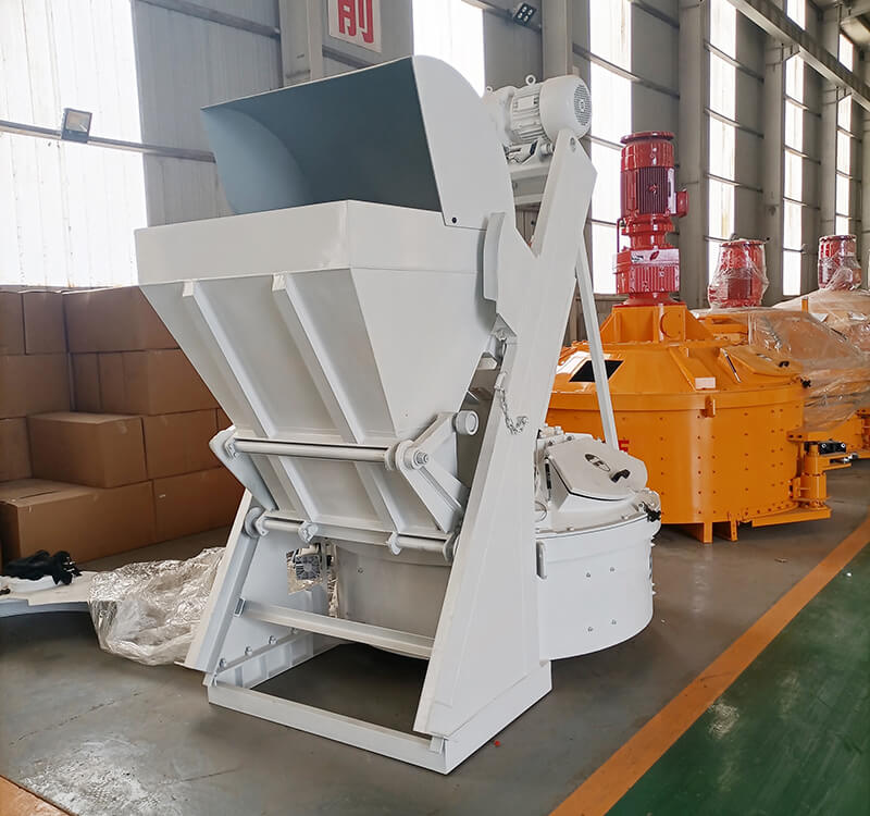 750l Twin double shaft mini batch concrete mixer price