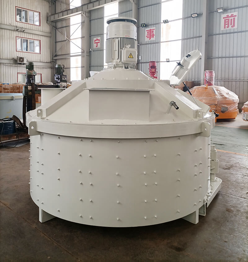 Portable Double Twin Shaft Concrete Mixer Machine