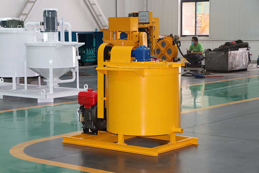 Jetting grout mixer machine