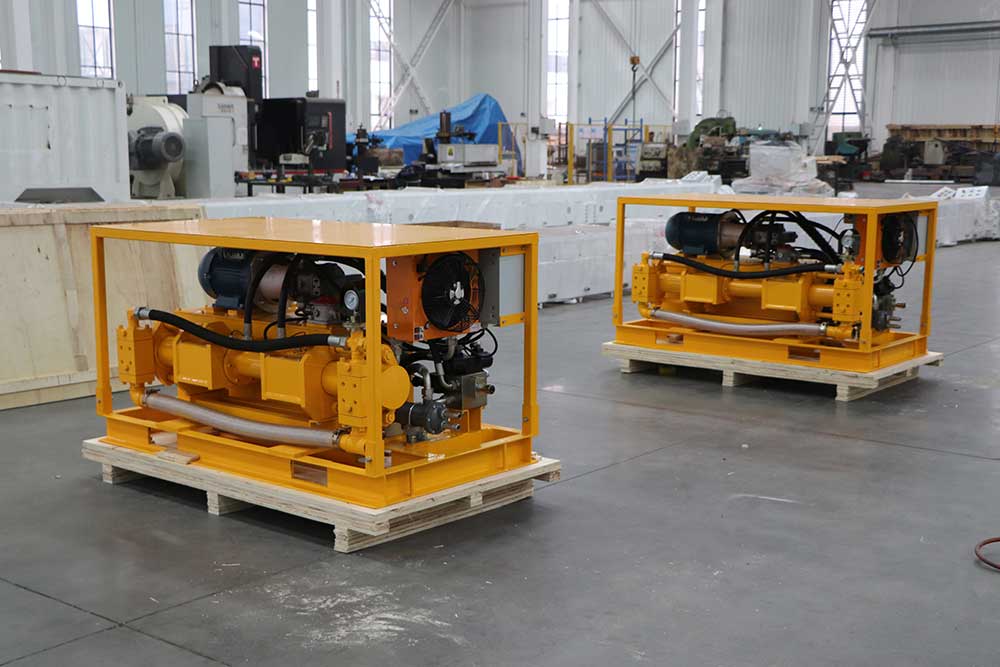 Hydraulic high-pressure piston grouting pump