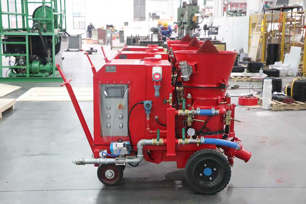 refractory gunite dry mixture machine factory