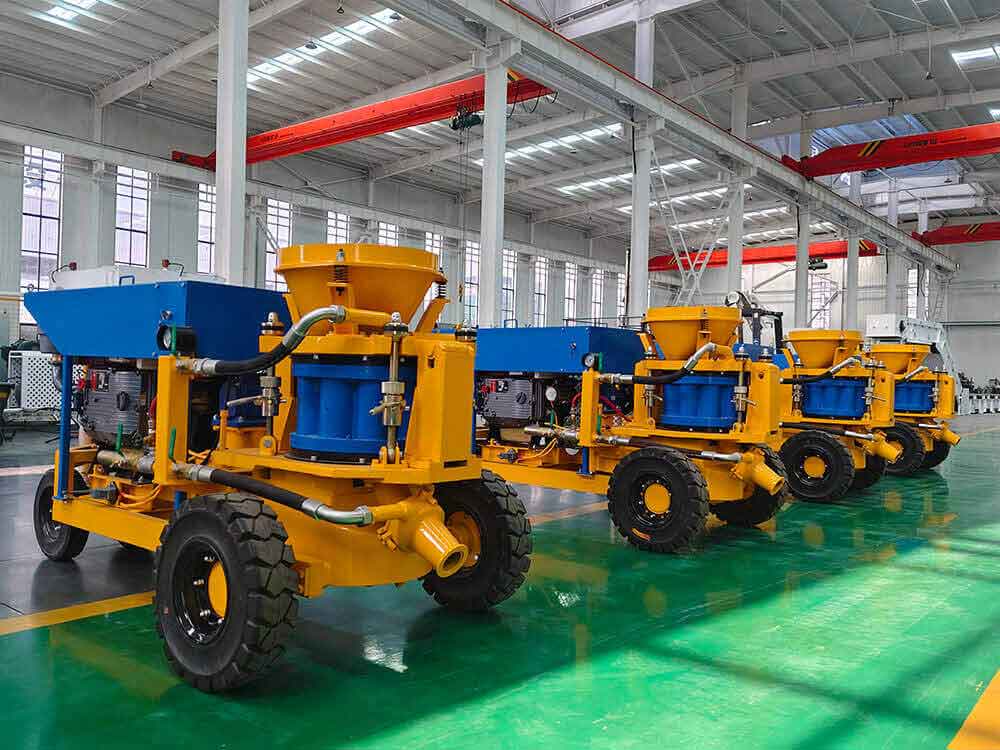 Dry diesel shotcrete machine for sale