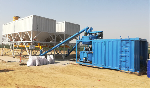 Large Bridgehead Subgrade Backfill Leveling Lightweight Foam Concrete Machine