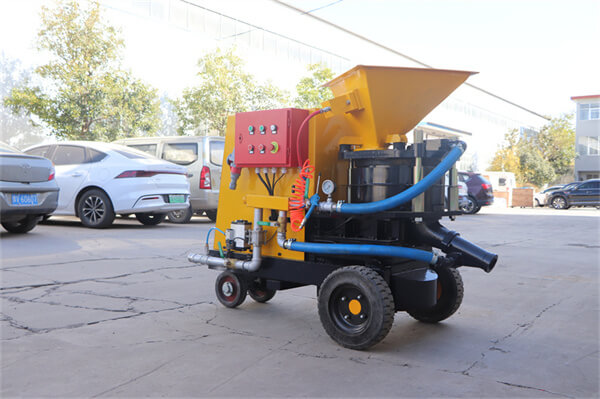 Dry and wet shotcrete spray concrete gunite machine