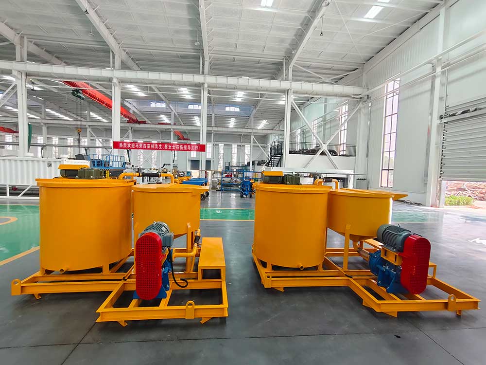 Electric motor cement grout mixer