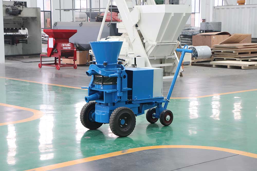 Frequency refractory shotcrete machine