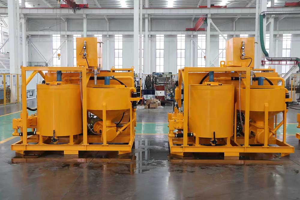 Grout station plant