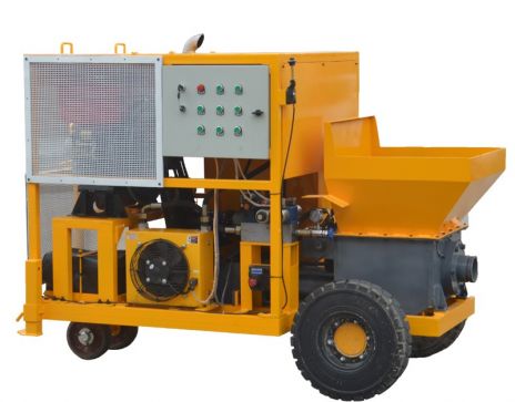 WMP7-35D Mini Concrete Pump with diesel engine