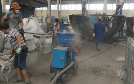 Application of shotcrete machine in Thailand