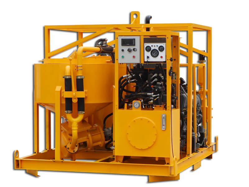 WGP400/700/80/100DPI-D Grout mixer and pump for foundations micropile project