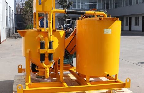 Colloidal grout mixer with agitator in Pakistan