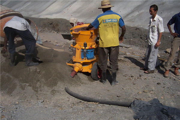 Application of concrete gunning machine in Philippines