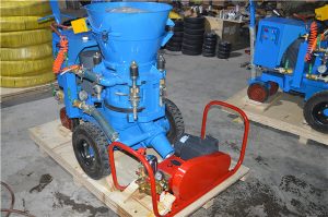 Small portable castable refractory guniting machine for soil nailing