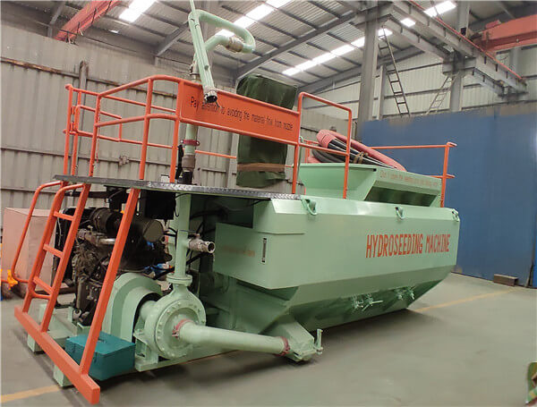 Diesel engine highway green soil seeds spraying machine for sale