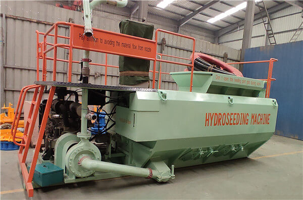 diesel engine highway green soil seeds spraying machine for sale