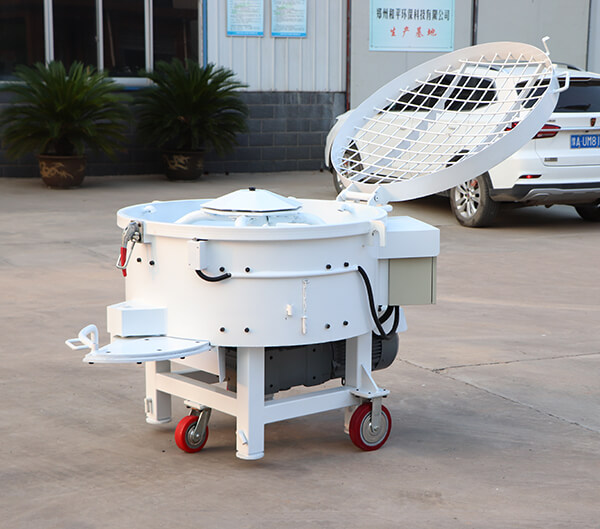 100kg refractory pan mixer with mobile wheels