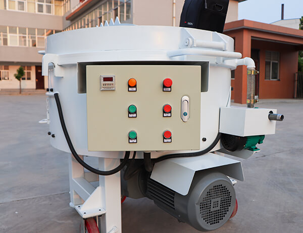 refractory pan mixer with mobile wheels