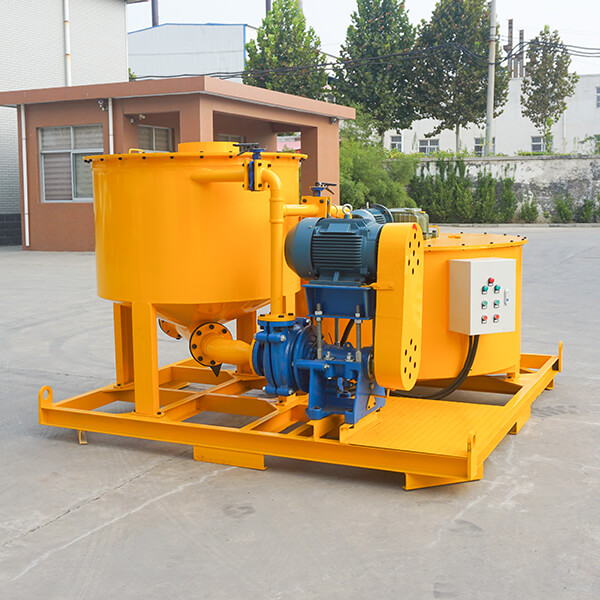 Cement grouting mixer and storage machine for bridge grouting