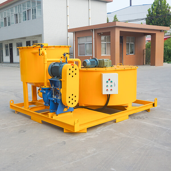 Cement grouting mixer and storage machine for bridge grouting