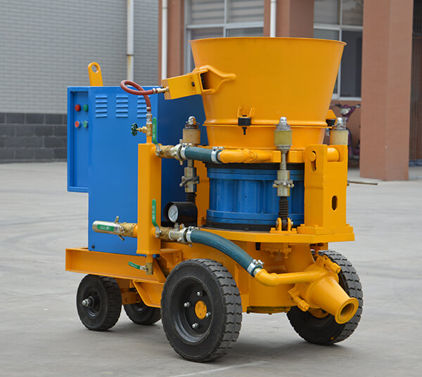 Dry mix shotcrete concrete spray machine for mining tunnel railway