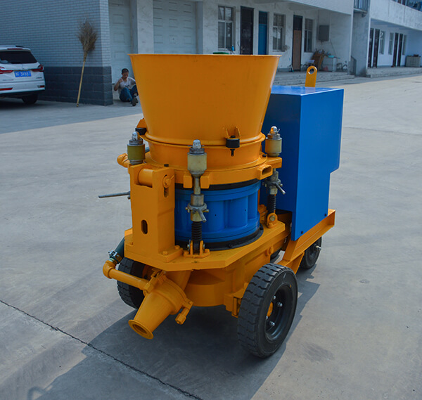 dry mix shotcrete concrete spray machine for mining tunnel railway