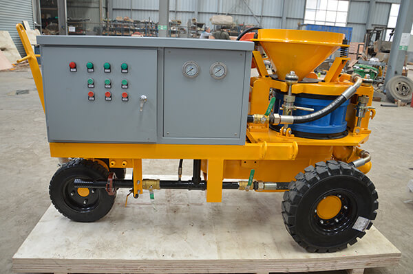 wet concrete shotcrete pump sprayer machine for tunnel 