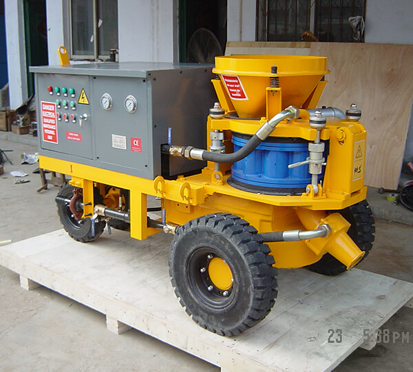 wheel gunite shotcrete machine for civil engineering