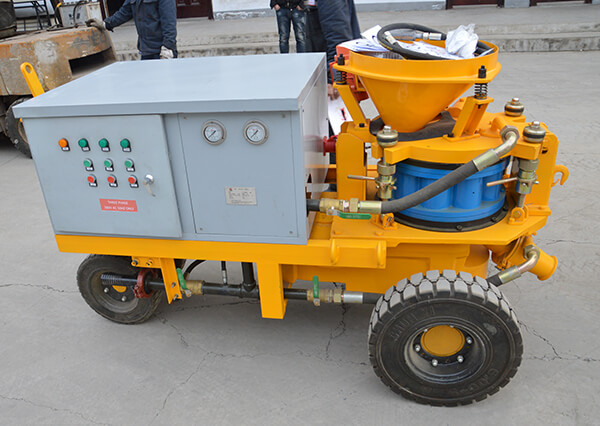Best price wheel gunite shotcrete machine for civil engineering Netherlands