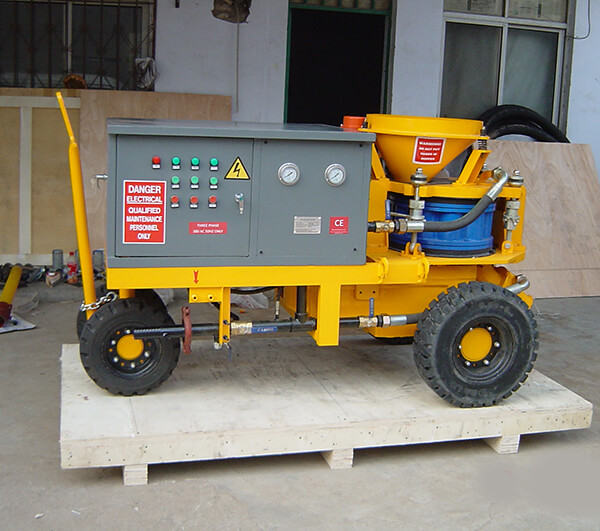 wheel gunite shotcrete machine for civil engineering